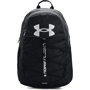 Under Armour Unisex-Adult Black Silver Hustle Sport Backpack One Size